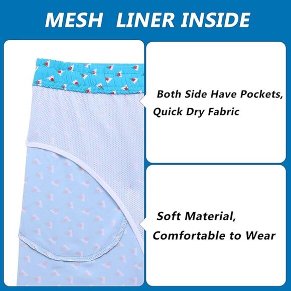 Zrakcher Men’s Swim Trunks - Picture 2 of 9